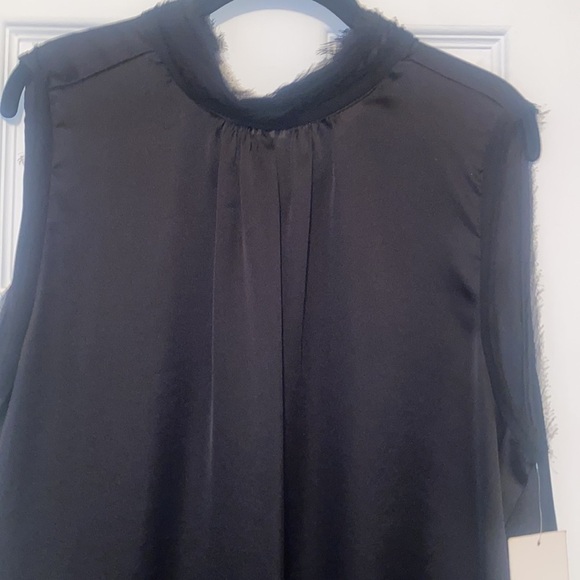 Zara woman combination satin effect tops sleeveless blouse in size xl nwt - Picture 2 of 9